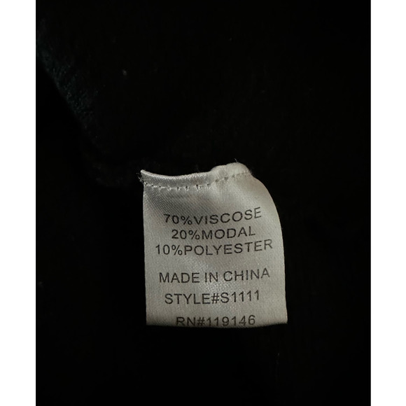 Jodifl Black Choker Neck Oversized Ribbed Sweater, Size M/L - Picture 6 of 6